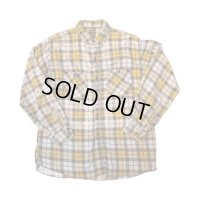 50's "WASHINGTON　DEE CEE”　CHECKED　PATTERN　COTTON　PRINTED　FLANNEL　SHIRTS　実寸SIZE: L - XL　good size !!　