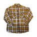 画像1: 50's "WASHINGTON　DEE CEE”　CHECKED　PATTERN　COTTON　PRINTED　FLANNEL　SHIRTS　実寸SIZE: L - XL　good size !!　 (1)