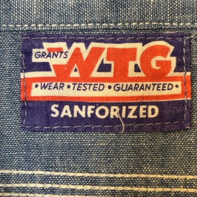 画像2: 50's　"W.T.GRANTS"　CHAMBRAY　SHIRTS　マチ付き　good condition !!　