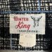 画像3: early 50's DEADSTOCK　"WINTER　KING"　PRINTED　COTTON　FLANNEL　SHIRTS　BLACK ベース　マチ付き　SIZE：15　M　