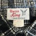 画像4: early 50's DEADSTOCK　"WINTER　KING"　PRINTED　COTTON　FLANNEL　SHIRTS　BLACK ベース　マチ付き　SIZE：15　M　