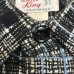 画像5: early 50's DEADSTOCK　"WINTER　KING"　PRINTED　COTTON　FLANNEL　SHIRTS　BLACK ベース　マチ付き　SIZE：15　M　