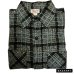 画像2: early 50's DEADSTOCK　"WINTER　KING"　PRINTED　COTTON　FLANNEL　SHIRTS　BLACK ベース　マチ付き　SIZE：15　M　 (2)