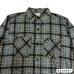 画像6: early 50's DEADSTOCK　"WINTER　KING"　PRINTED　COTTON　FLANNEL　SHIRTS　BLACK ベース　マチ付き　SIZE：15　M　