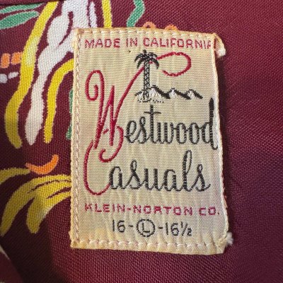 画像2: 50's "Westwood Casuals"　RAYON　HAWAIIAN　SHIRTS　SIZE表記：L　16 - 16 1/2