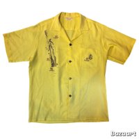 50's "HAWAIIAN　TOGS"　RAYON　HAWAIIAN　SHIRTS　WITH　PRINTING　SIZE：L