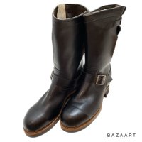 70's 箱付き　DEAD STOCK   "GEORGIA BOOTS"   ENGINEER  BOOTS   with  CLEAR  GRIPPING   size：8 E