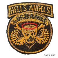 60's  DEAD STOCK　"U.S.AIR BONES"　VIETNAM WAR　第11空挺師団 511　”HELLS ANGELS"　「LOSBANOS」　SQUARDRON　PATCH