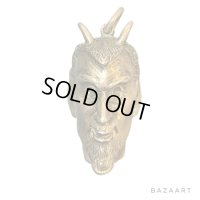 50's "DEVIL"　motif　SILVER　PENDANT TOP　big size !!