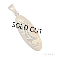 70's- "HOPI"　NATIVE AMERICAN　”EAGLE"　SILVER　PENDANT TOP