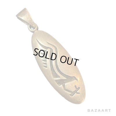 画像1: 70's- "HOPI"　NATIVE AMERICAN　”EAGLE"　SILVER　PENDANT TOP