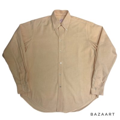 画像1: 70's "BROOKS BROTHERS"　COTTON OXFORD　BUTTON DOWN SHIRTS　”"アプリコットオレンジ"　胸POCKETなし OLD