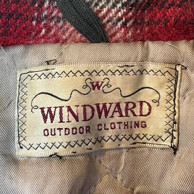 画像2: 50's Montgomery Ward　”WINDWARD”　SHADOW （HOMBRE）　CHECK　WOOL COAT　BELT付き
