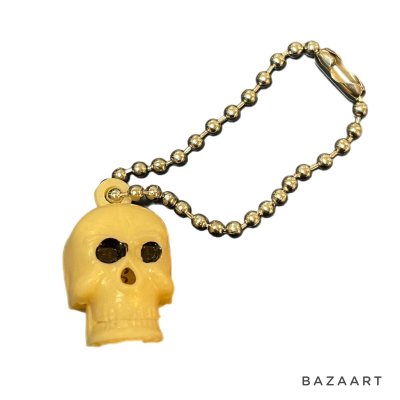 画像1: 60's DEAD STOCK　”SKULL"　CHARM　顎にバネ入りで開閉