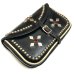 画像1: 50's DEAD STOCK　LEATHER CLUTCH BAG  with STUDS  (1)