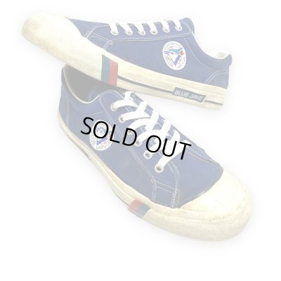 画像1: 80's MLB　”PRO-KEDS” × ”BLUE JAYS”　CANVAS SNEAKER　Lo. CUT　MINT CONDITION