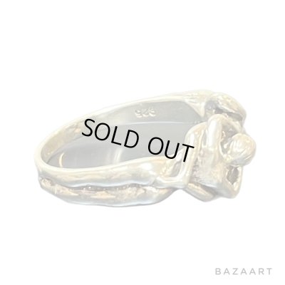 画像2: 60's- DEAD STOCK　"SEX"　MOTIF　SILVER RING　「69」　15号