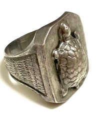 〜50's  "TURTLE"  motif   MEXICAN SILVER RING　RARE !!
