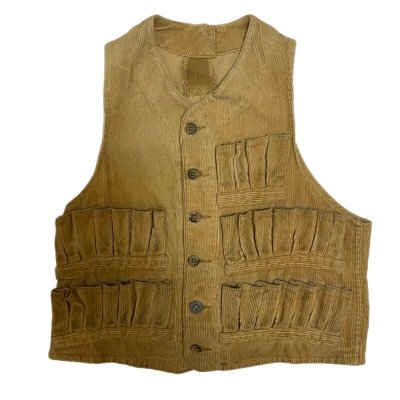 画像1: 〜30's  UNUSUAL CORDUROY   HUNTING VEST