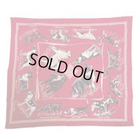 50's　”HUNTING DOGS”　PATTERN　BANDANA　（difficult to find）