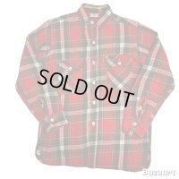 50's "King Kole"　CHECKED PATTERN　COTTON　HEAVY　FLANNEL　SHIRTS　マチ付き　SIZE：M 程