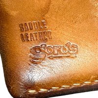 80's〜 OLD　"goro's"　SADDLE LEATHER　WALLET