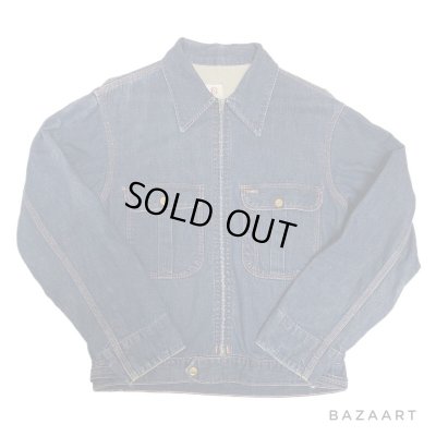 画像1: 50's "Strong Reliable"　FULL ZIP. 　DENIM WORK JACKET　WITH COTTON FRANNEL LINER