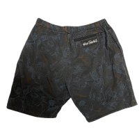 80's〜 "WILD THINGS"　総柄　CLIBMING　SHORT PANTS　BLACK