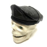 around 30's DEAD STOCK　8 PANNELS　HORSE HIDE　MOTORCYCLE LEATHER HAT