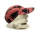 画像10: 50's　RED（PINK） CHAMBRAY　PRINTED　OUTDOOR CAP　very difficult to find