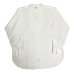 画像1: 30's "LION OF TROY"　COTTON WHITE DRESS SHIRTS　with STAND COLLAR (1)