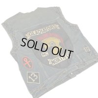 60's "GLADIATORS"　1%er　OUTLAW 　Motorcycle Club　DENIM VEST