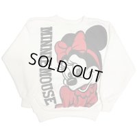 80's "MINNIE MOUSE"  両面PRINTED SWEAT SHIRTS