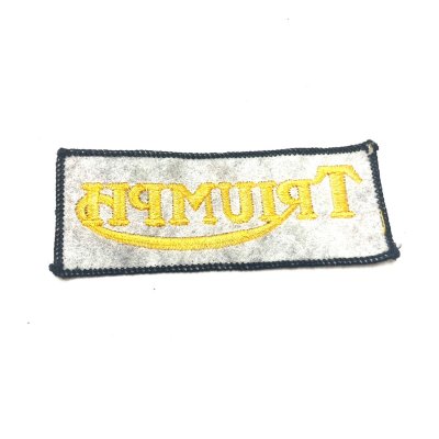 画像2: around 60's DEAD STOCK "TRIUMPH" MOTORCYCLE PATCH