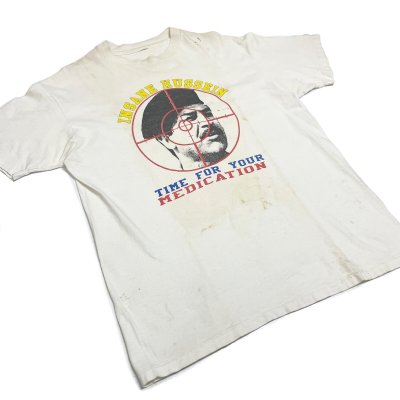 画像2: 80's "INSANE HUSSEIN"　しみこみ PRINTED　Tee SHIRTS