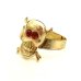 画像3: 50's DEAD STOCK　SKULL ＆ CROSSBONES　TOY RING 　（RED EYES）