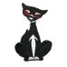 画像1: 70's DEAD STOCK "BLACK CAT" PATCH   SMALL (1)