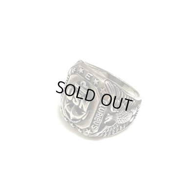 画像1: 40's〜 "U.S.N."　SILVER RING