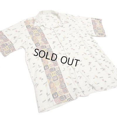 画像2: 50's ”ARROW”　ANIMALS　PATTERN　RAYON　HAWAIIAN　SHIRTS　SIZE: L　ON BOOK !!