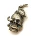 画像2: 50’s SKULL＆SNAKE SILVER PENDANT TOP (2)