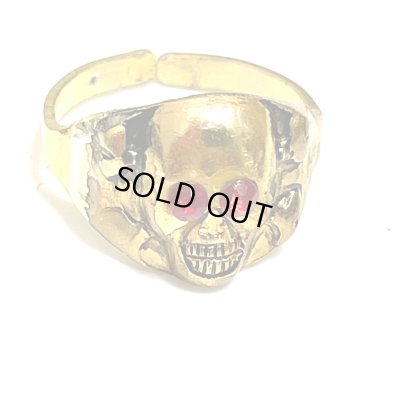 画像1: 50's DEAD STOCK  "SKULL & CROSSBONES"  TOY RING