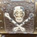 画像5: 50's "E.J.KAHN CO."　METAL　PIGGY BANK　WITH　SKULL & CROSSBONES　AND　PIRATES　WITH　OLD　PINS　very collectable !!