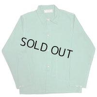 60's〜 DEAD STOCK　”UNIVERSAL OVERALL”　peppermintgreen 　GREEN SATEEN TWILL　CHORE JACKET（COVERALL JACKET）　size:M