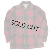 50's "CHIPPEWA"　COTTON TWILL × CHECKED WOOL　REVERSIBLE　FULL ZIP.　JACKET