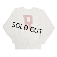 90's CHAMPION REVERSE WEAVE SWEAT SHIRTS　WITH BOTH SIDES しみこみPRINTED　”R”