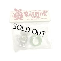 60's DEAD STOCK　with PACKAGE　RAT FINK　TOY RING