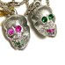 画像10: 60's DEAD STOCK　SKULL　AND　SKULL ＆ CROSSBONES　CHARM　7ps. SET