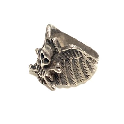 画像2: around 60's ”SKULL & WINGS”　SILVER RING