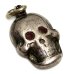 画像5: 〜50's　SKULL with RED EYES　STERLING SILVER PENDANT TOP