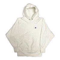 90’s "CHAMPION REVERSE WEAVE"　SWEAT SHIRTS　WITH HOODED　WHITE　SIZE:M